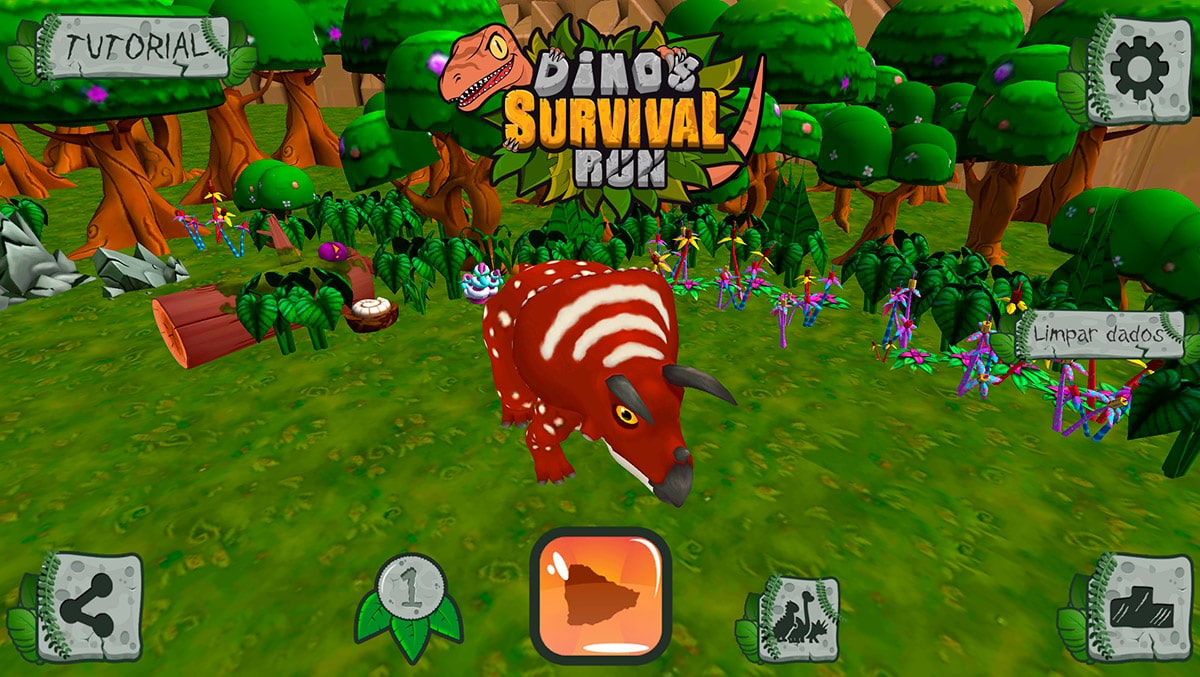 Dino's Survival Run - Silver Games